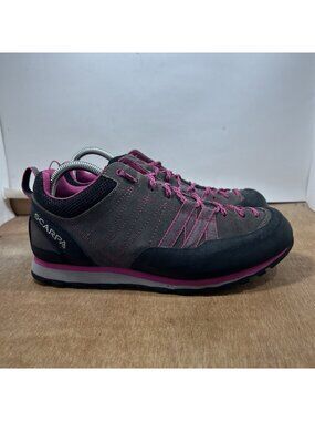 Scarpa Crux Womens Size 9.5 Pink Grey Shoes Approach Hiking Vibram Climbing